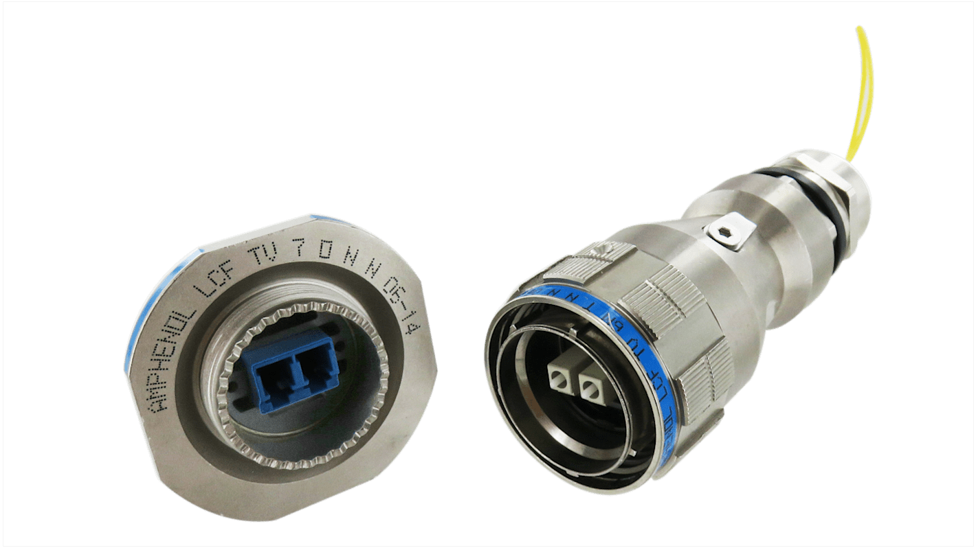 Amphenol Socapex, LCF TV, Plug, APC, LC, PC Duplex Fibre Optic Connector