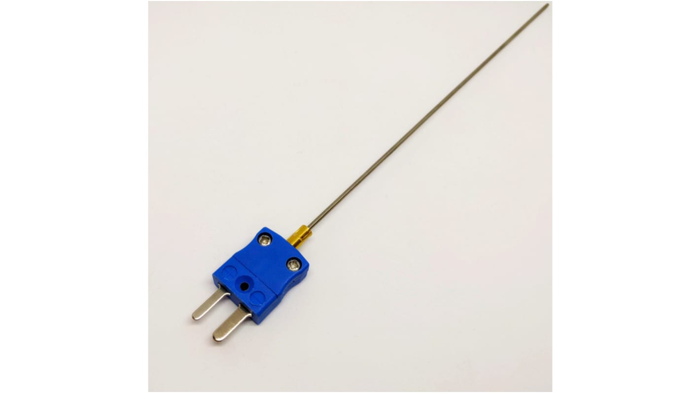RS PRO Type K Mineral Insulated Thermocouple 1m Length, 1mm Diameter → +750°C