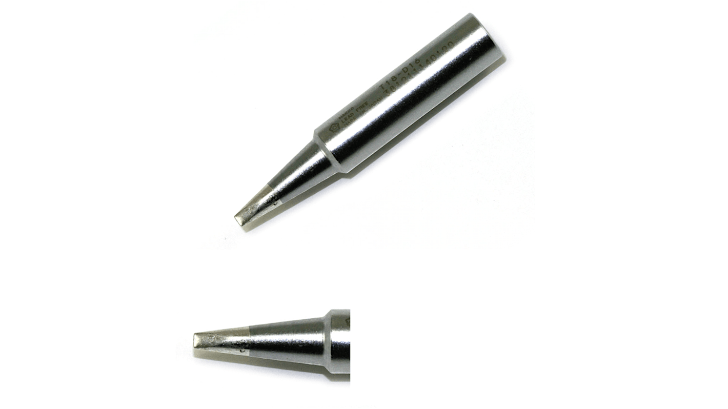 Panne de fer à souder FR702 Hakko, Ciseau, série T18, 1,6 mm
