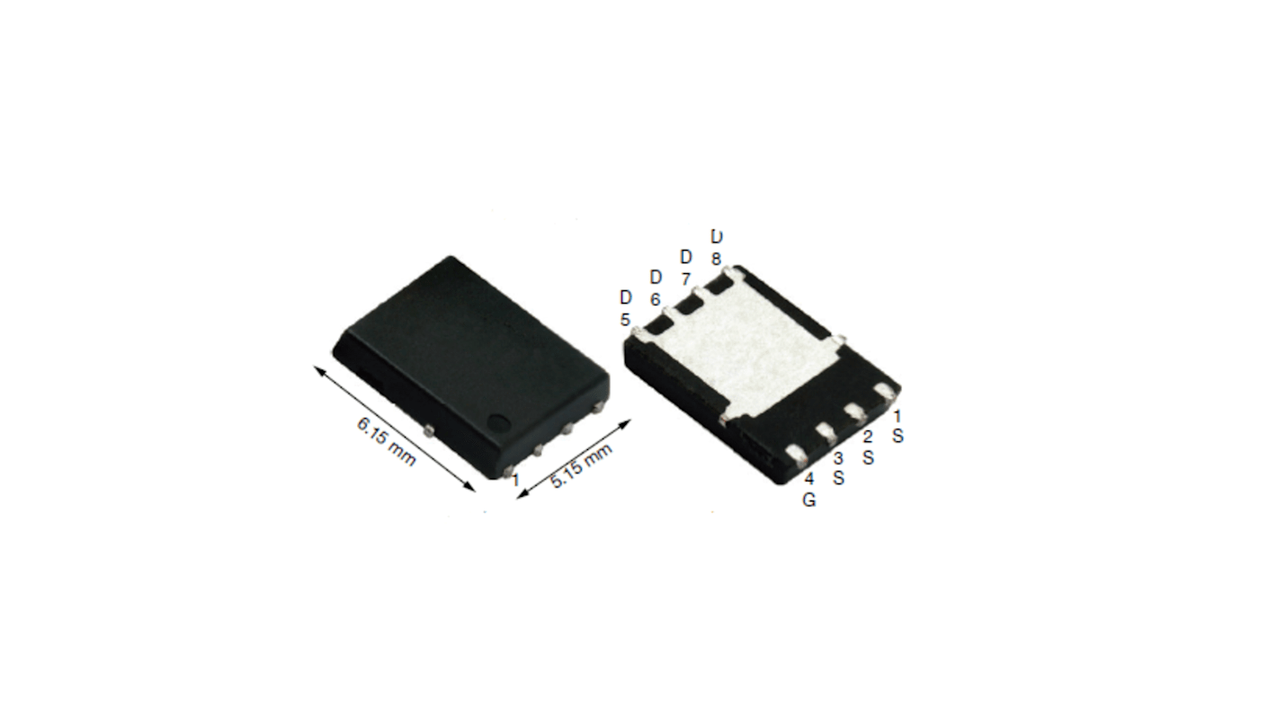 MOSFET Vishay, canale N, 116 A, PowerPAK SO-8, Montaggio superficiale