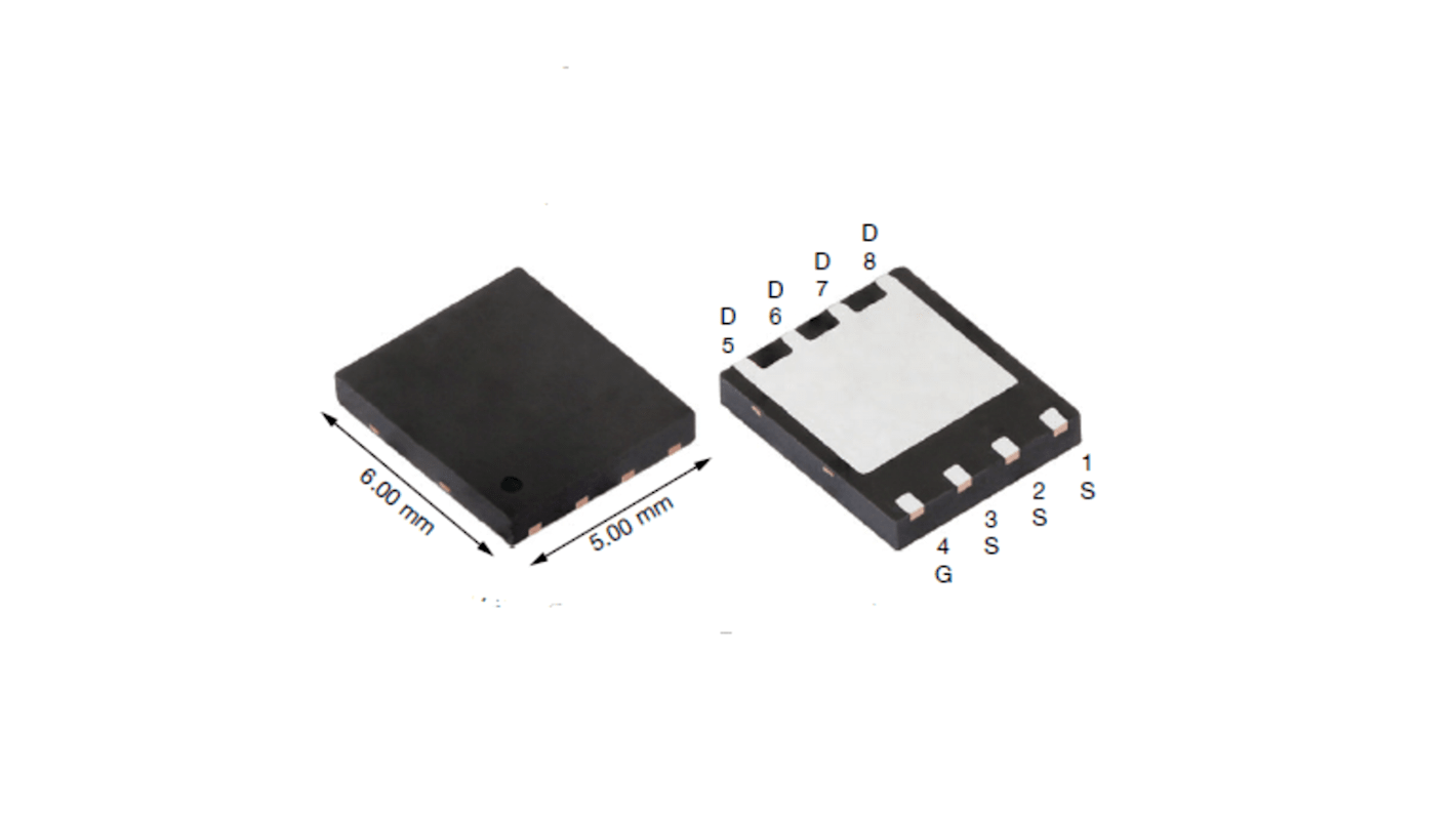 MOSFET Vishay, canale N, 100 A, PowerPAK SO-8, Montaggio superficiale