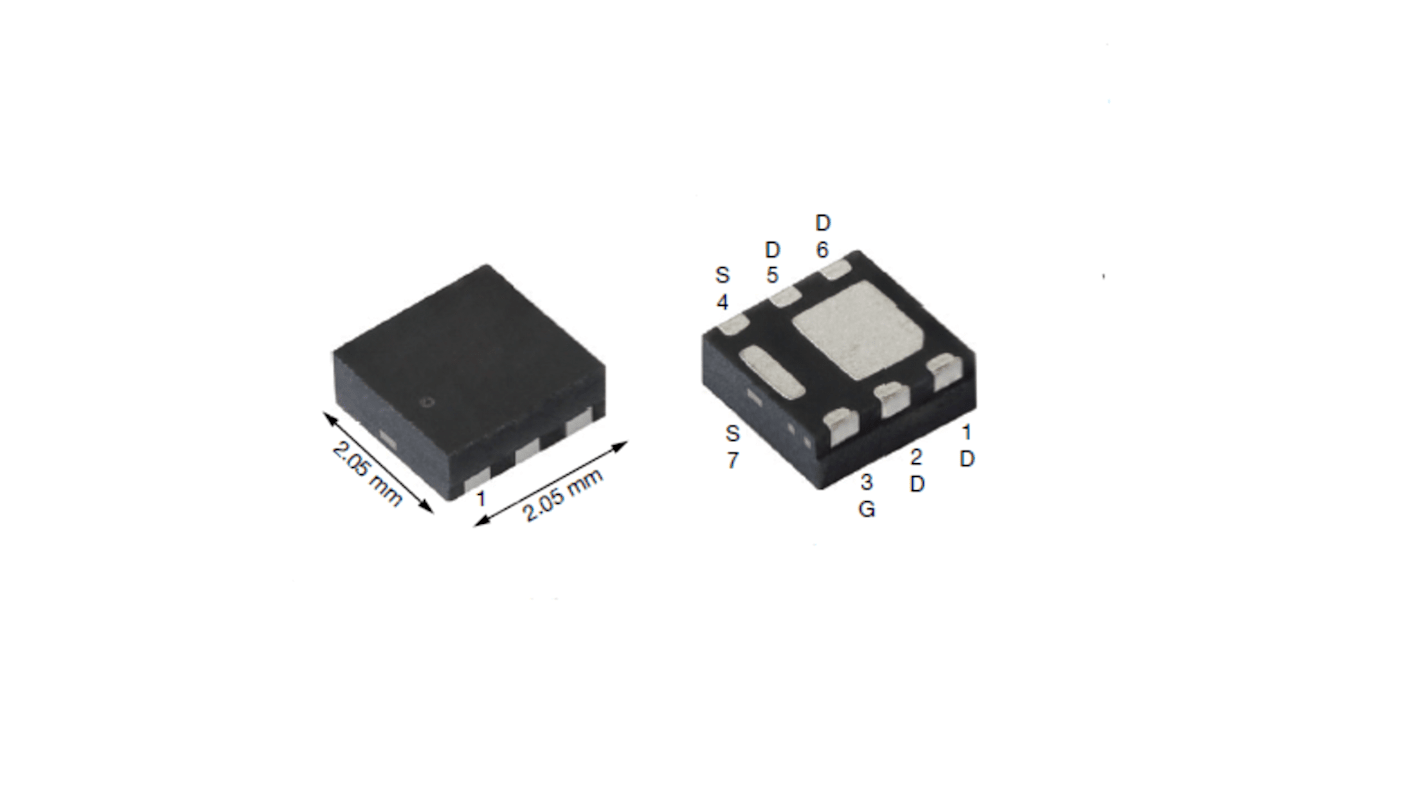 Vishay N-Channel MOSFET, 9 A, 60 V, 7-Pin PowerPAK SC-70W-6L SQA444CEJW-T1_GE3