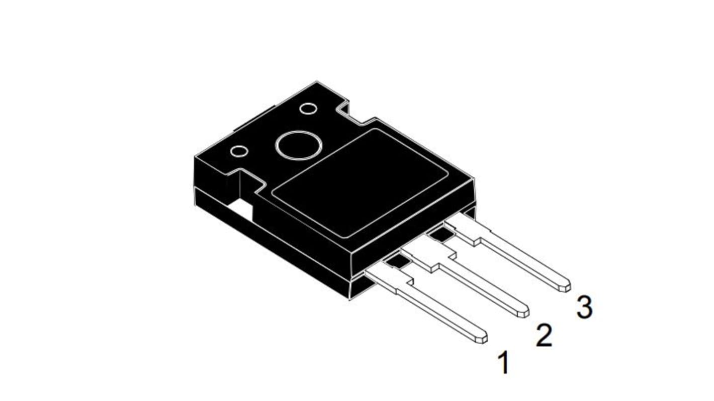 STMicroelectronics N沟道MOS管, Vds=1200 V, 60 A, HiP247, 通孔安装, 3引脚