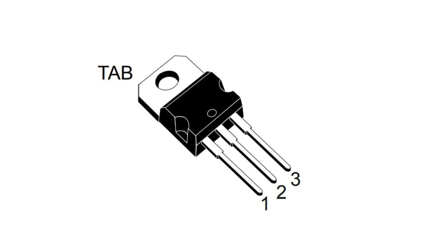 STMicroelectronics N-Channel MOSFET, 16 A, 800 V, 3-Pin TO-220 STP80N240K6