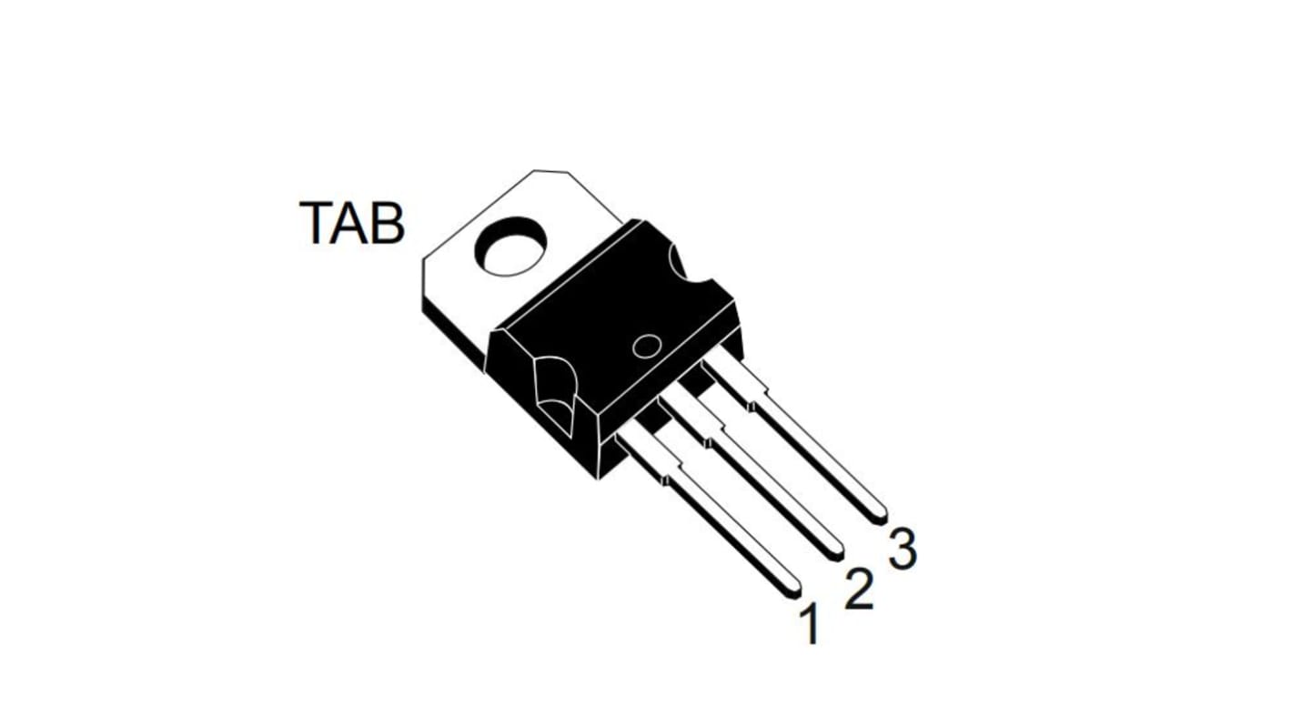 STMicroelectronics Nチャンネル MOSFET800 V 16 A スルーホール パッケージTO-220 3 ピン