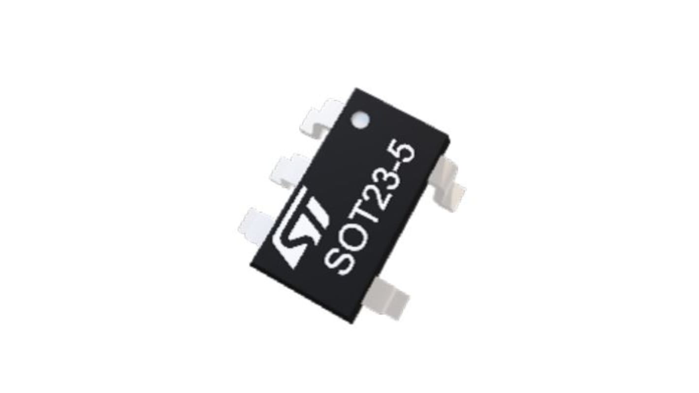 TSV791ILT STMicroelectronics, Operational Amplifier, Op Amps, RRIO, 50MHz, 2.7 → 5.5 V, 5-Pin SOT23-5