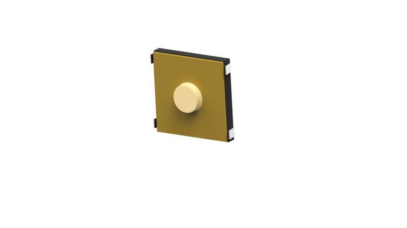 TE Connectivity Black Round Button Tactile Switch, SPST 50 mA Surface Mount