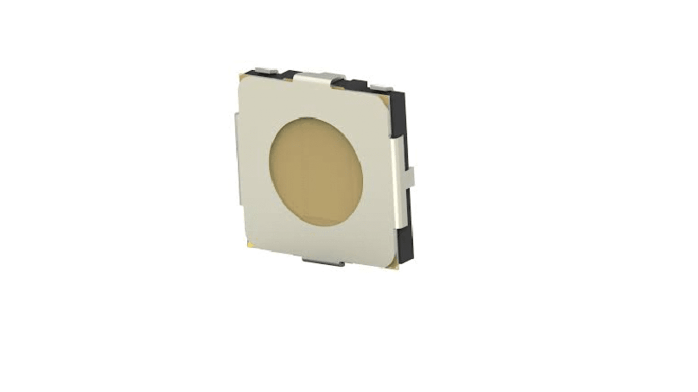 TE Connectivity Black Top Tactile Switch, SPST 50 mA Surface Mount