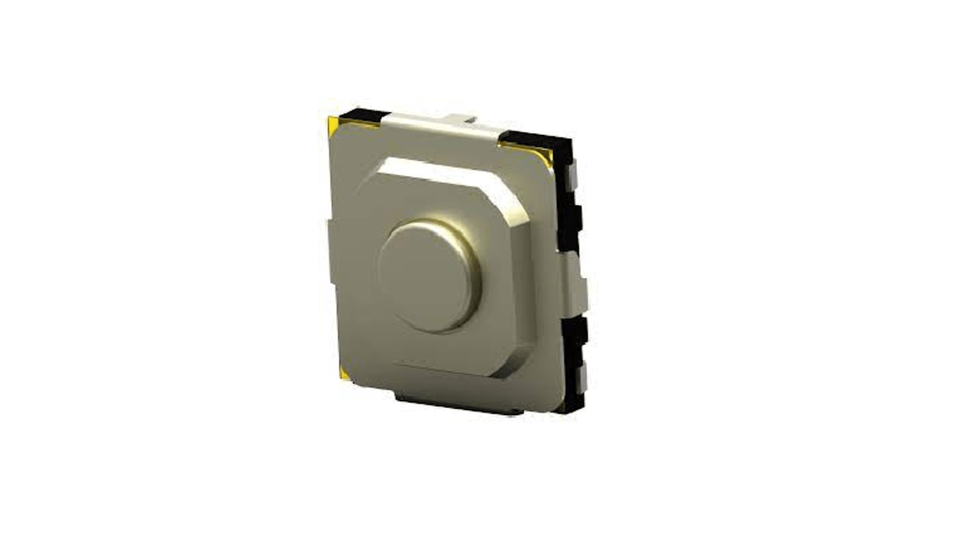 TE Connectivity Black Round Button Tactile Switch, SPST 50 mA Surface Mount