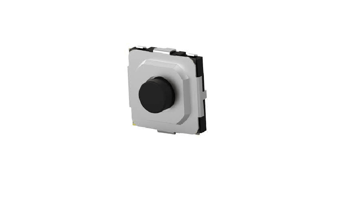 TE Connectivity Black Round Button Tactile Switch, SPST 50 mA Surface Mount