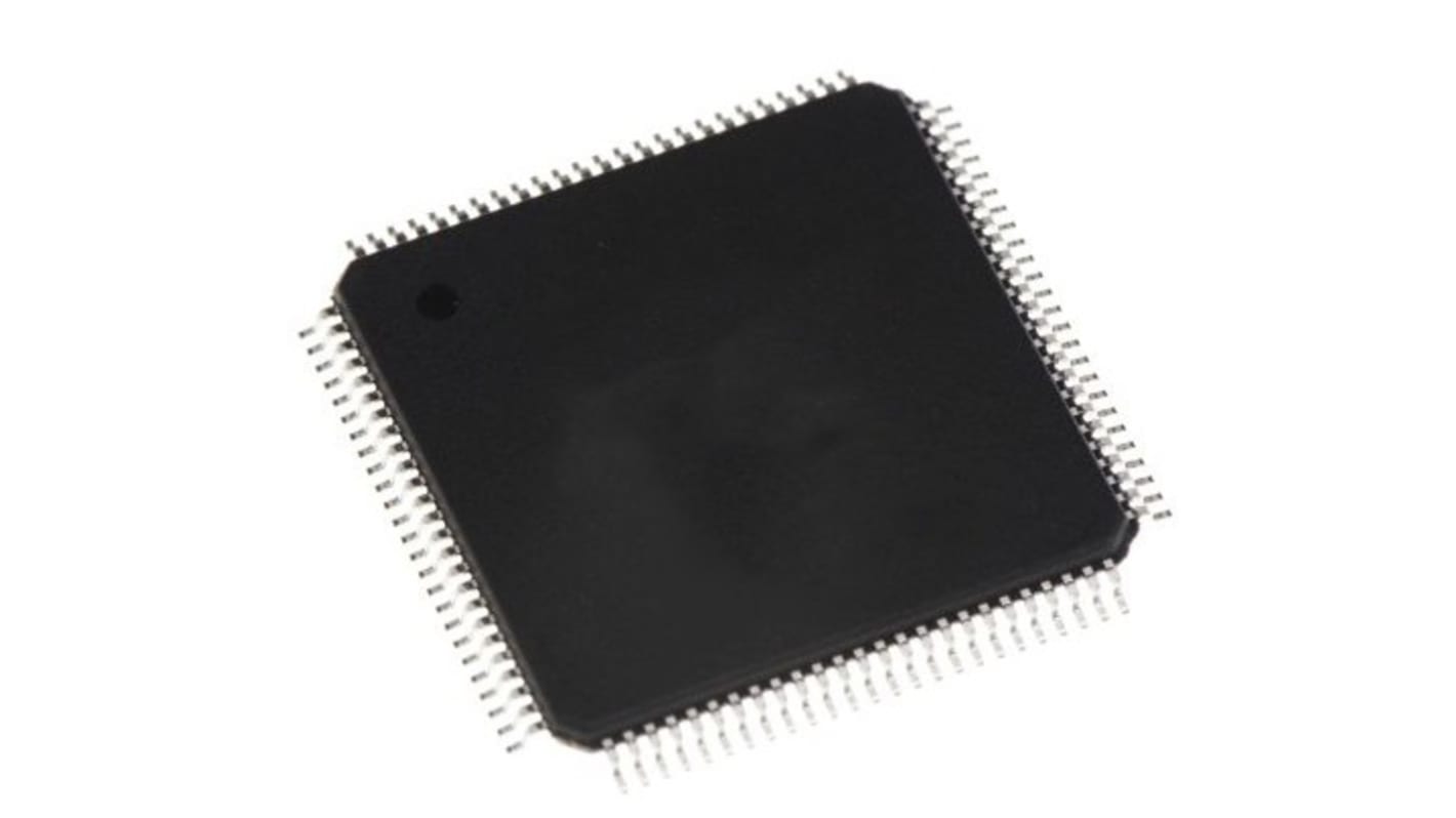 Renesas Electronics RA6T2单片机, ARM Cortex M33内核, 100针, LQFP, 最大240MHz, 1 MB 闪存, 64 kB RAM
