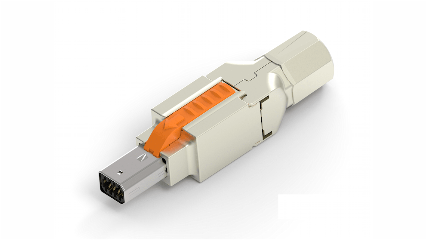 TE Connectivity, Industrial Mini I/O Cable Mount Mini I/O Connector Plug, 8 Way