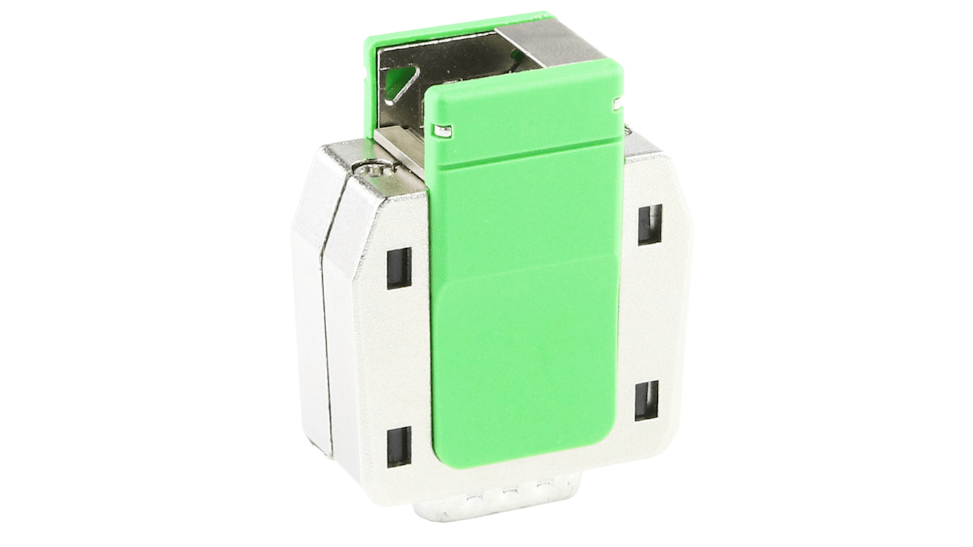 Molex 3针D-Sub外壳, 压铸锌壳体, 防水D-Sub连接器, 斜角，直向, S1尺寸, 绿色, 213032系列