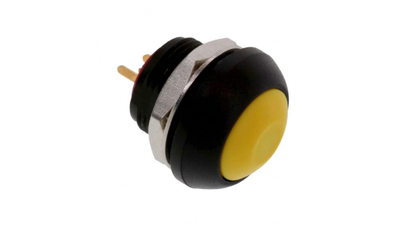 TE Connectivity PB6 Series Push Button Switch, (On)-Off, Panel Mount, SPST - NO, 50 V dc, 125V ac, IP68