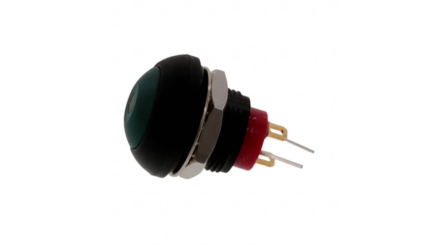 TE Connectivity PB6 Series Illuminated Push Button Switch, (On)-Off, Panel Mount, SPST - NO, Yellow LED, 50 V dc, 125V