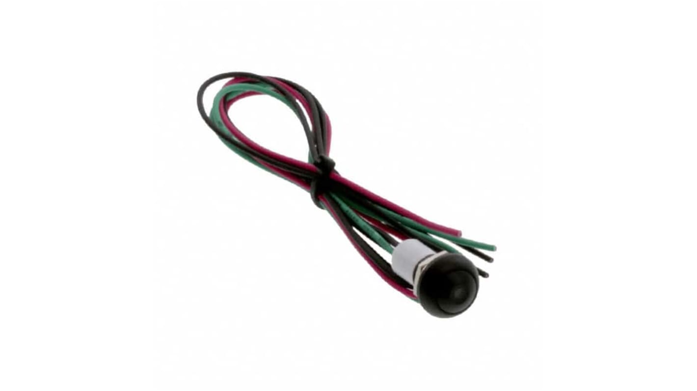 TE Connectivity PB6 Series Illuminated Push Button Switch, (On)-Off, Panel Mount, SPST - NO, Green LED, 50 V dc, 125V
