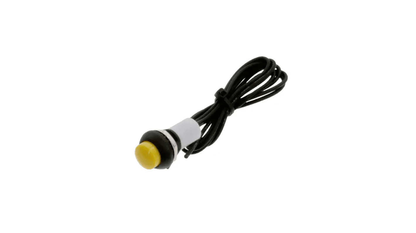TE Connectivity PB6 Series Push Button Switch, (On)-Off, Panel Mount, SPST - NO, 50 V dc, 125V ac, IP68