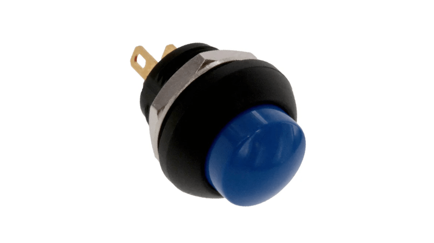 TE Connectivity PB6 Series Push Button Switch, (On)-Off, Panel Mount, SPST - NO, 50 V dc, 125V ac, IP68