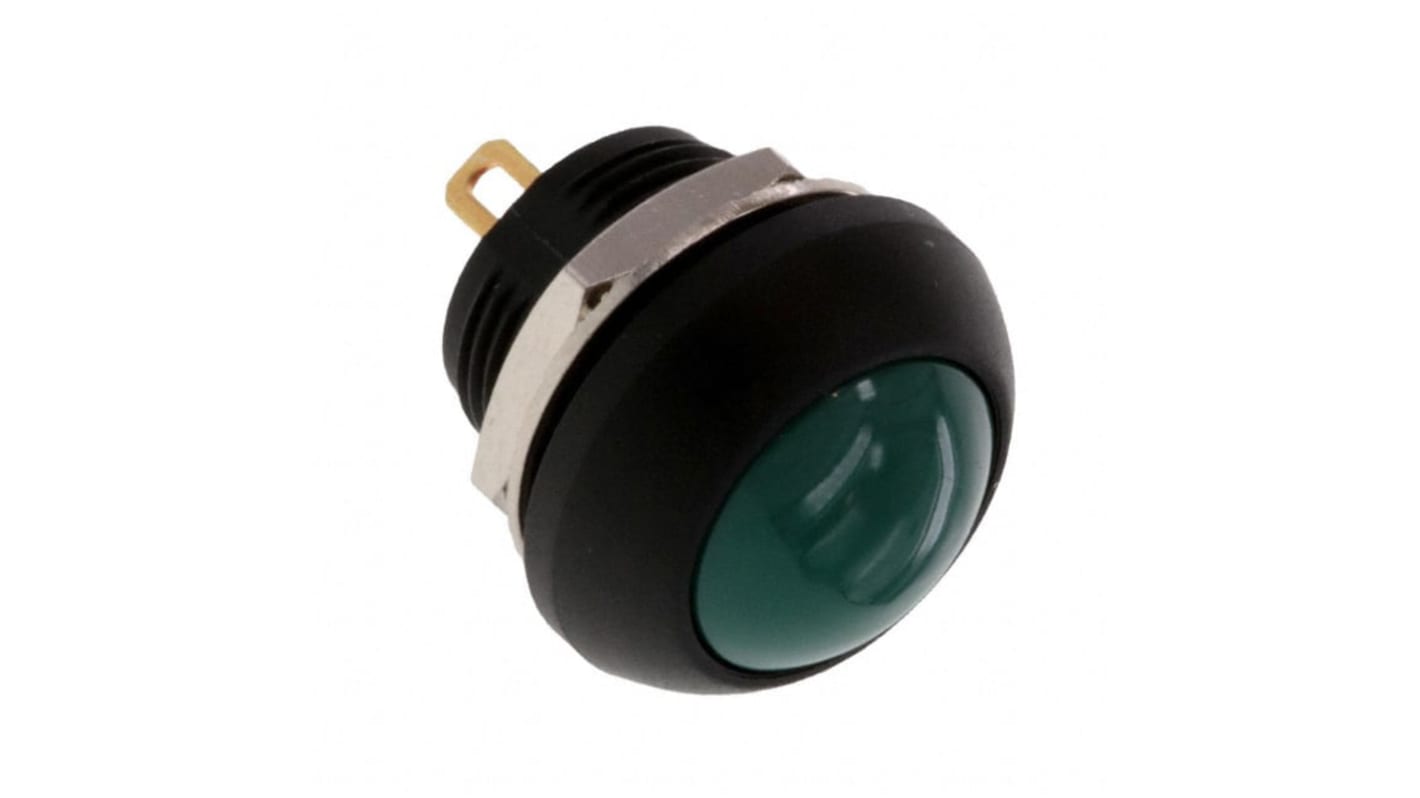TE Connectivity PB6 Series Push Button Switch, (On)-Off, Panel Mount, SPST - NO, 50 V dc, 125V ac, IP68