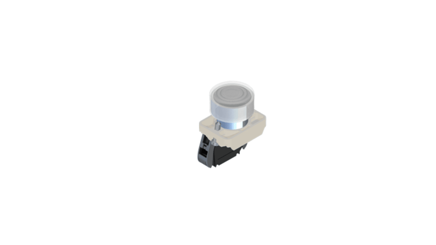 RS PRO Push Button Complete Unit, 22.5mm Cutout, SPST