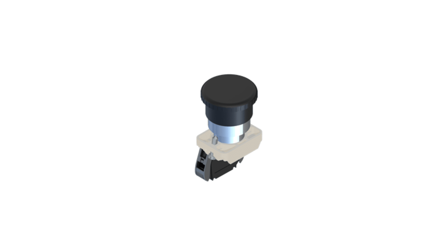 RS PRO Push Button Complete Unit, 22.5mm Cutout, SPST