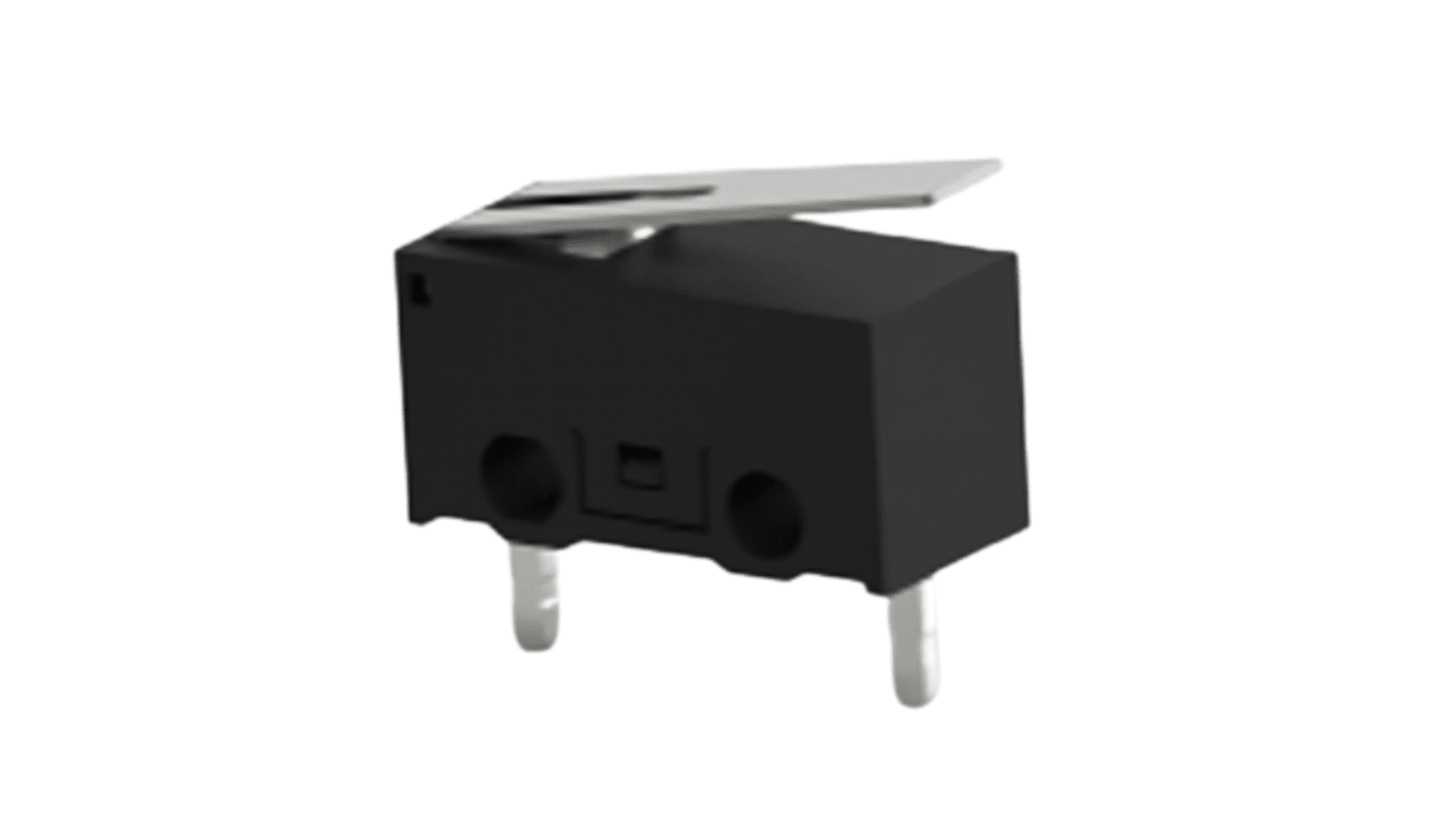 Microrupteur à action instantanée Levier TE Connectivity, PCB, SPST, 0,1 A