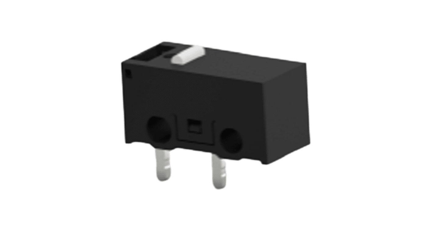 Microrupteur à action instantanée à bouton poussoir TE Connectivity, PCB, SPST, 0,1 A