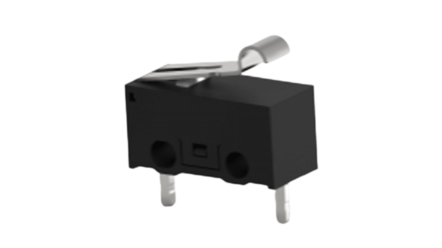 Microrupteur à action instantanée A galet TE Connectivity, PCB, SPST, 0,1 A