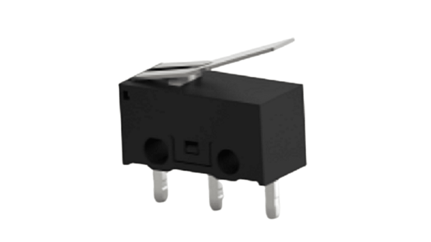 Microinterruptor de Encaje a Presión, Palanca SPDT 3 A a 125 V ac