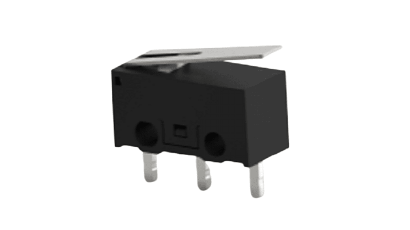 Microinterruptor de Encaje a Presión, Palanca SPDT 3 A a 125 V ac