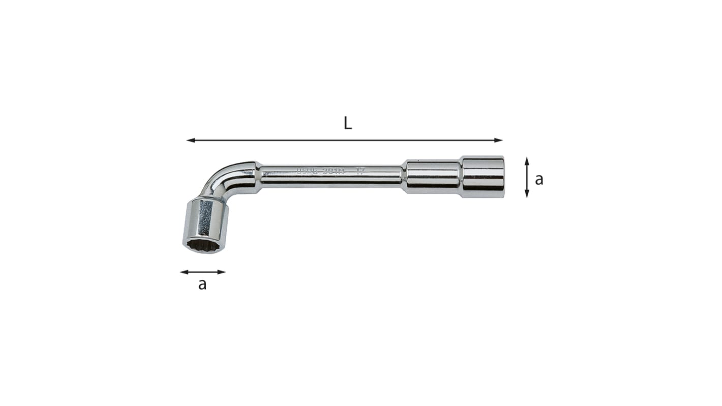Chiave a bussola Usag, guida Biesagonale da 8 mm, L. 114 mm