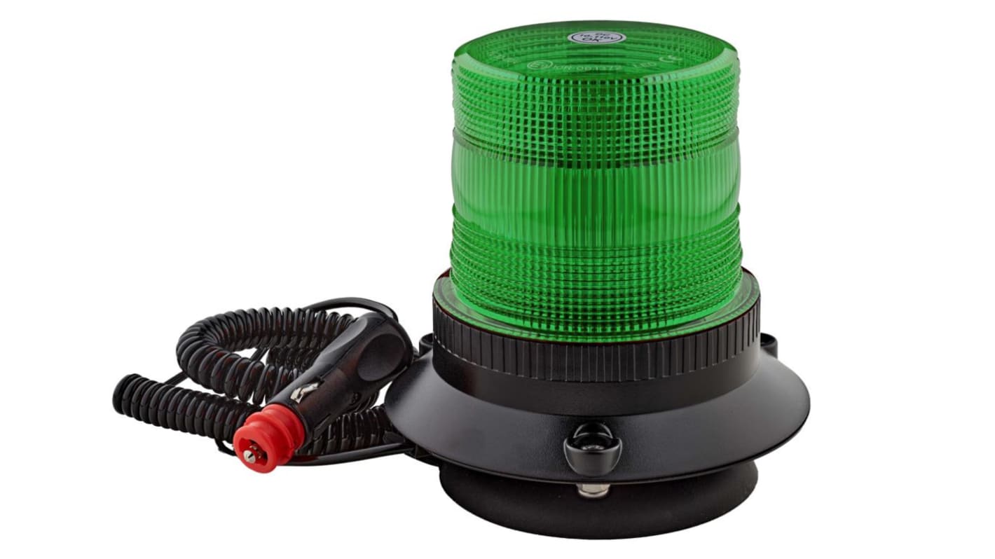 RS PRO 绿色闪光LED警示灯, 10 → 110 V, 底座安装