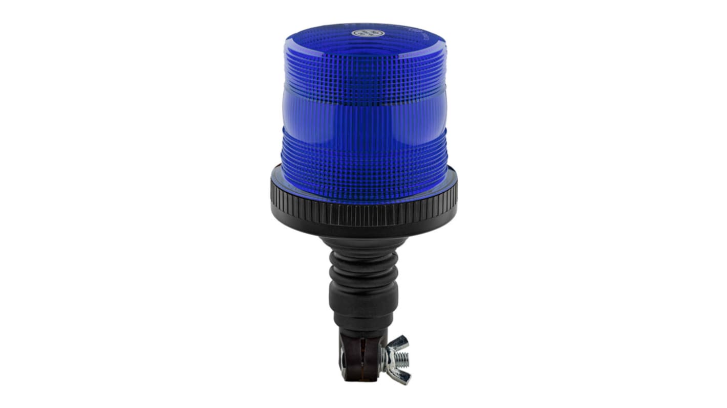 RS PRO 蓝色闪光LED警示灯, 10 → 110 V, 底座安装