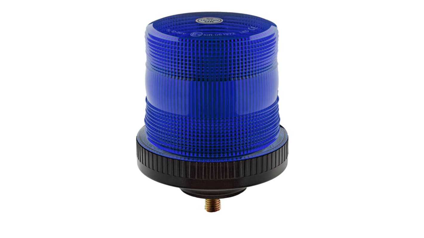 Balise à LED clignotante à LED Bleu RS PRO, 10 → 110 V.