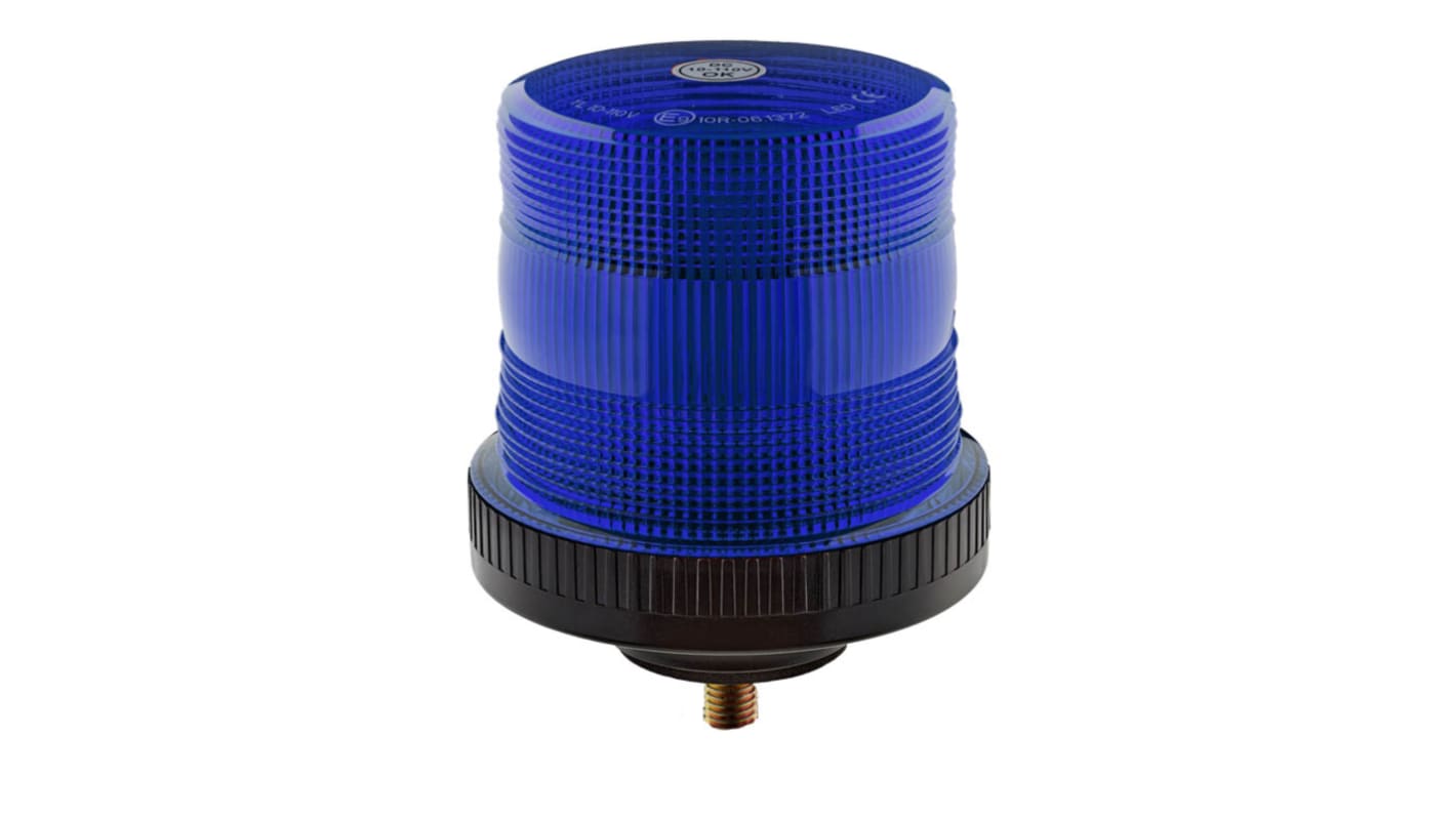 Segnalatore LED Lampeggiante RS PRO, LED, Blu, 10 → 110 V.