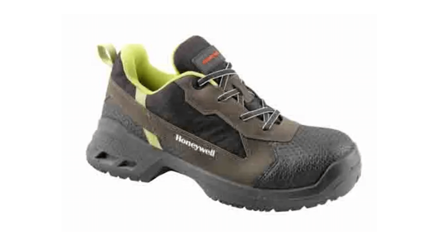 Honeywell Safety Sprint Unisex Sicherheitsschuhe Schwarz, Braun, Grün, mit Zehen-Schutzkappe, Größe 38 / UK 7, EN20345