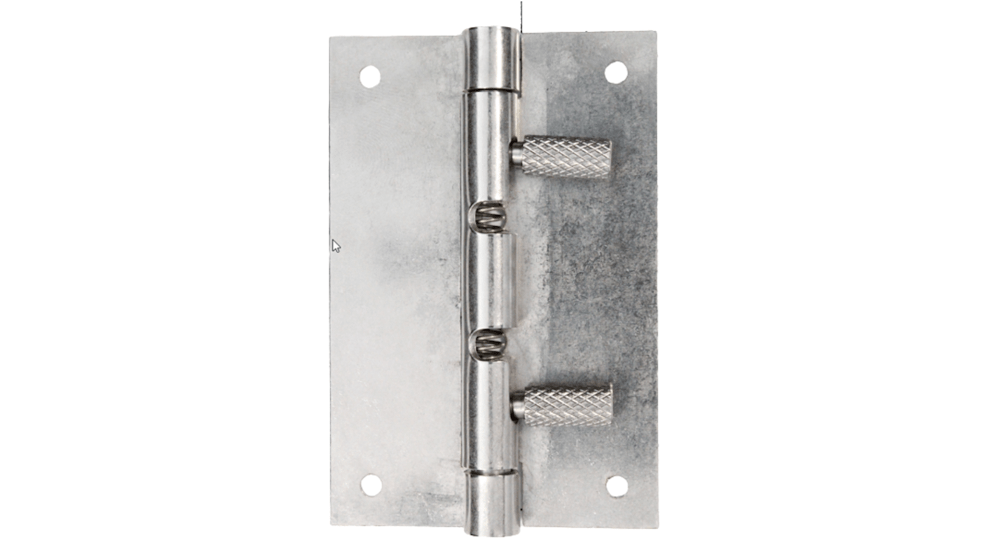 Steinbach & Vollman Stainless Steel Spring Hinge, 76.2mm x 50.8mm x 8.75mm