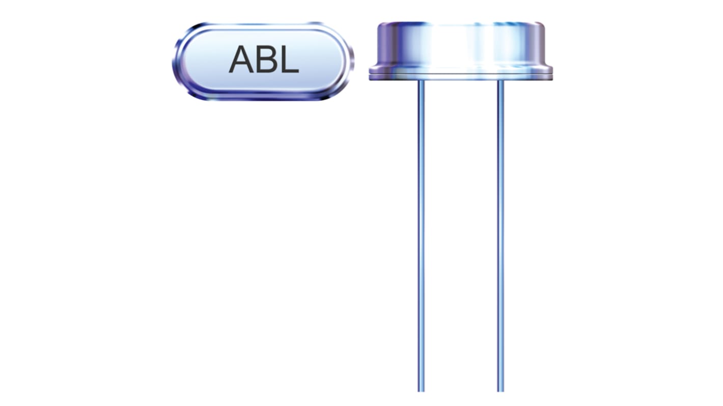 Abracon 16MHz Crystal Unit ±20ppm HC/49US 2-Pin 11.5 x 5.0 x 3.5mm