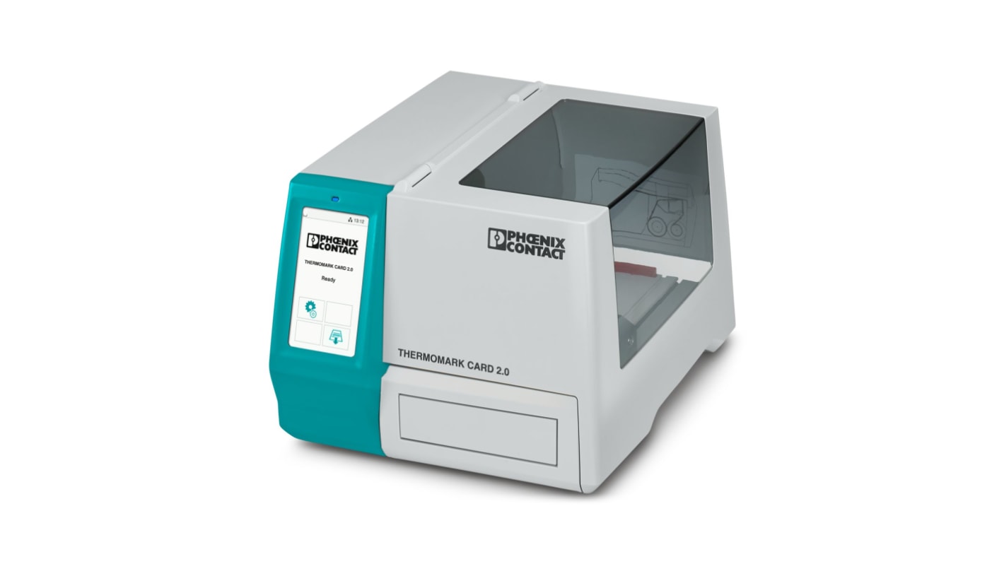 Phoenix Contact THERMOMARK CARD 2.0 Label Printer, Euro Plug, US Plug