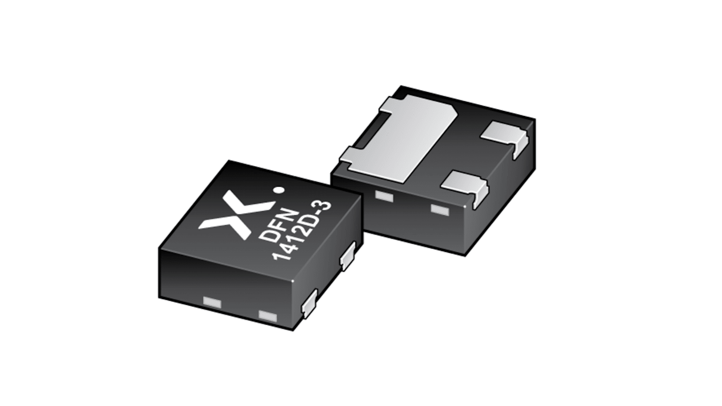 Nexperia BC807-25QC-QZ PNP Transistor, -500 mA, -45 V DFN1412D-3