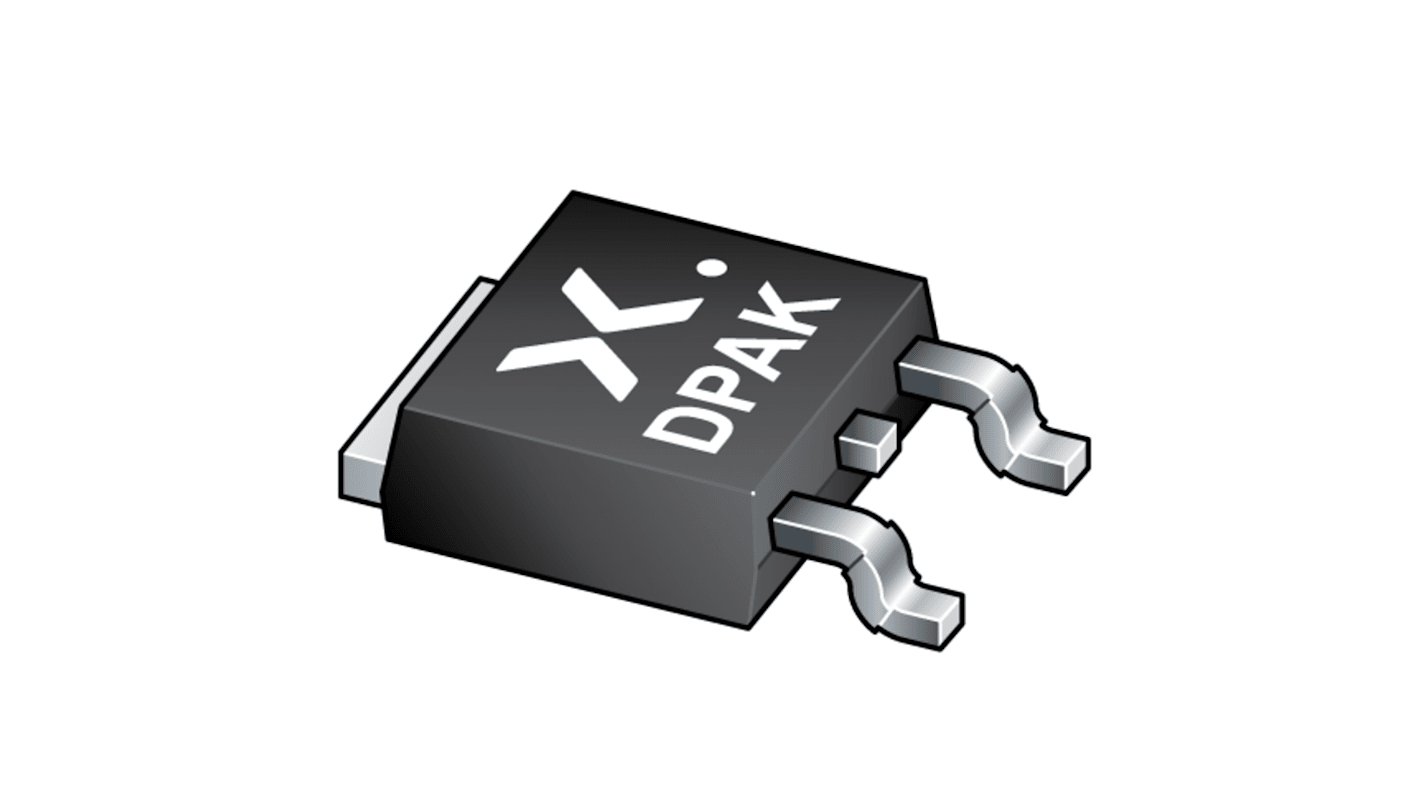 Nexperia MJD42C-QJ SMD, PNP Transistor –100 V / -6 A, DPAK (TO-252)