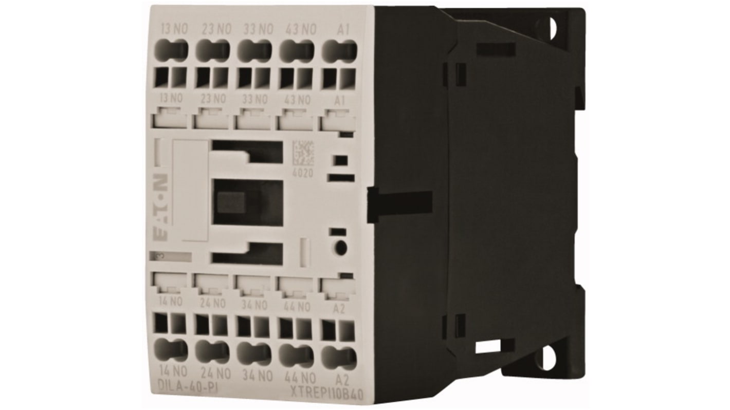 Przekaźnik pomocniczy 240 V AC Eaton 4 A 4 NO 199204 DILA-40(230V50HZ,240V60HZ)-PI