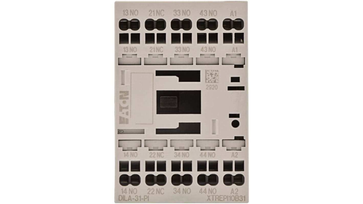 Eaton DILA relays Contactor Relay, 240 V ac Coil, 4 A, 1 NC, 3 NO
