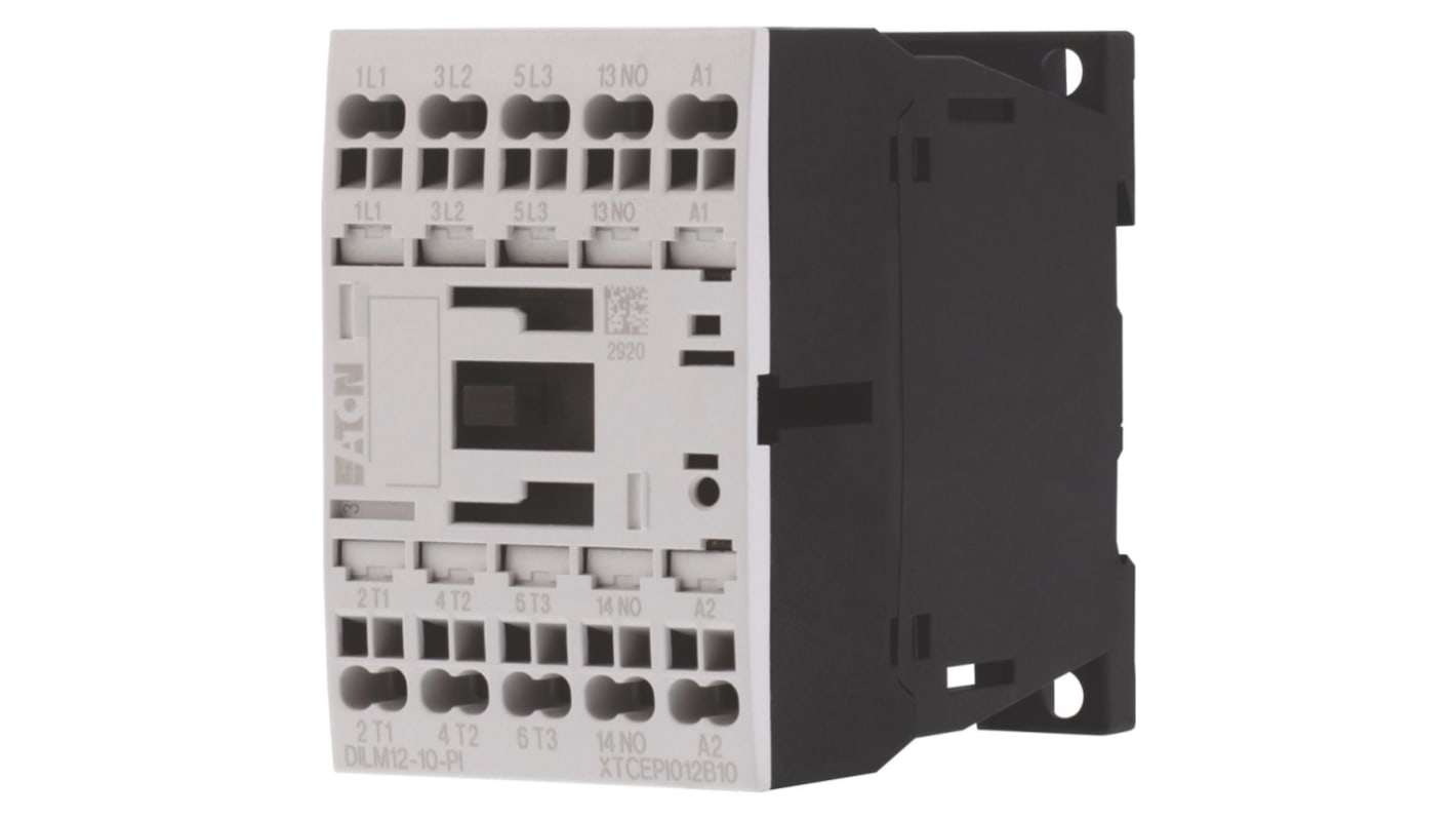 Stycznik 230/240 V AC Eaton styki: 3 5,5 kW 12 A 1 N/O Wciskane 199239 DILM12-10(230V50HZ,240V60HZ)-PI