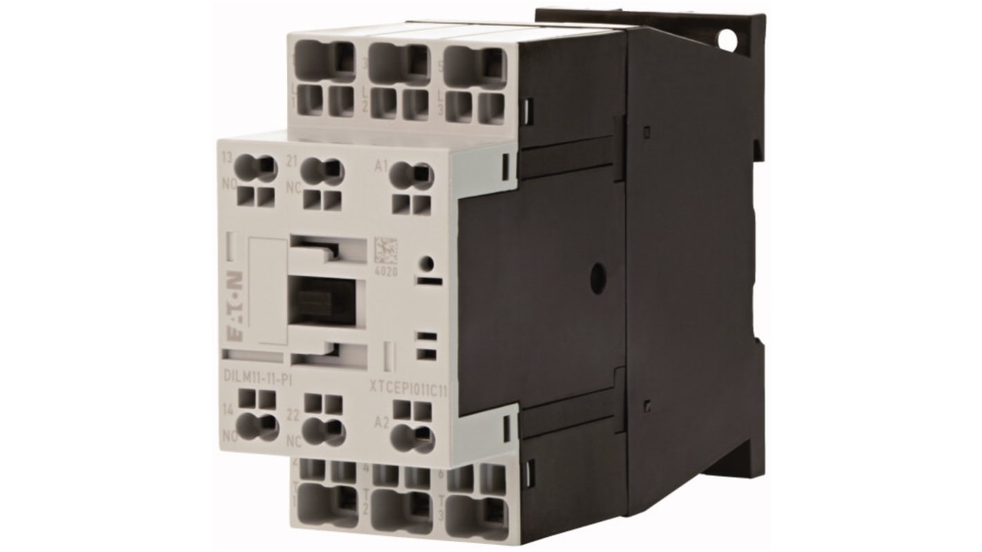 Eaton Contactors Leistungsschütz 240 V ac-Spule, 3 -polig / 11 A 5 kW 1 Öffner, 1 Schließer