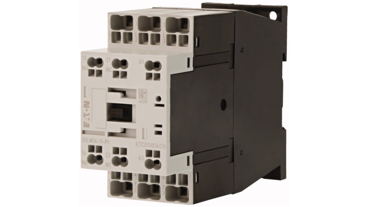 Eaton Contactors Leistungsschütz 48 V ac-Spule, 3 -polig / 14 A 6,8 kW 1 Öffner, 1 Schließer