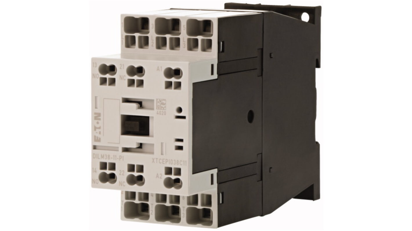 Stycznik 240 V AC Eaton styki: 3 18,5 kW 38 A 1 NC, 1 NO 199294 DILM38-11(230V50HZ,240V60HZ)-PI