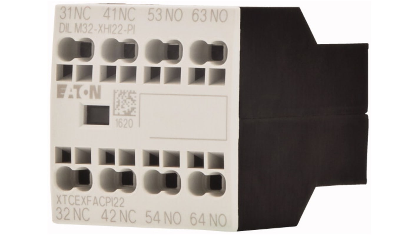 Eaton Auxiliary Contact, 4 Contact, 2 NC, 2 NO, Front Fixing