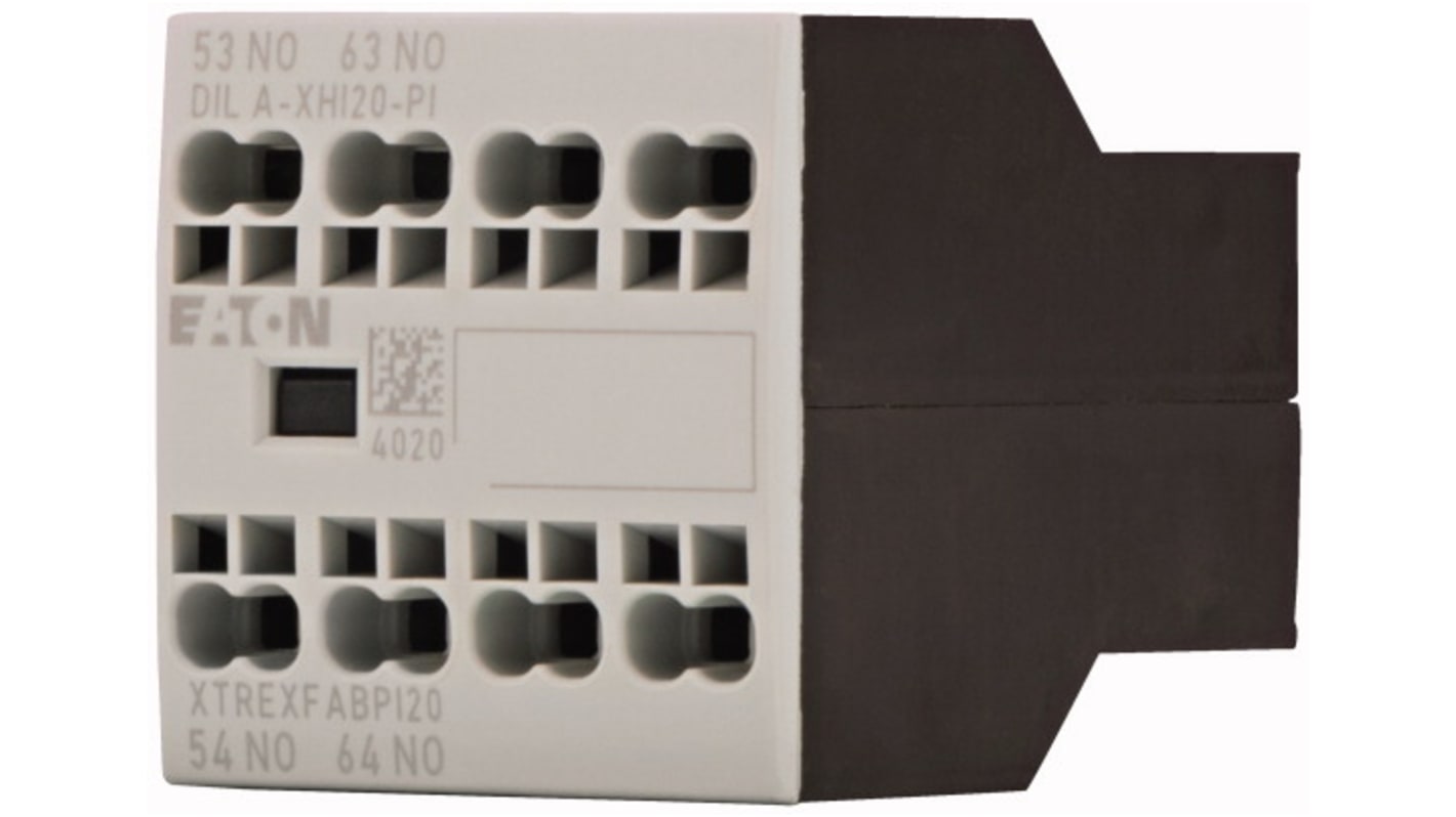Eaton Auxiliary Contact, 2 Contact, 2 NO, Front Fixing
