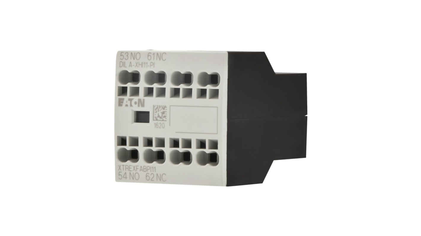Eaton Auxiliary Contact, 2 Contact, 1 NC, 1 NO, Side Mounted
